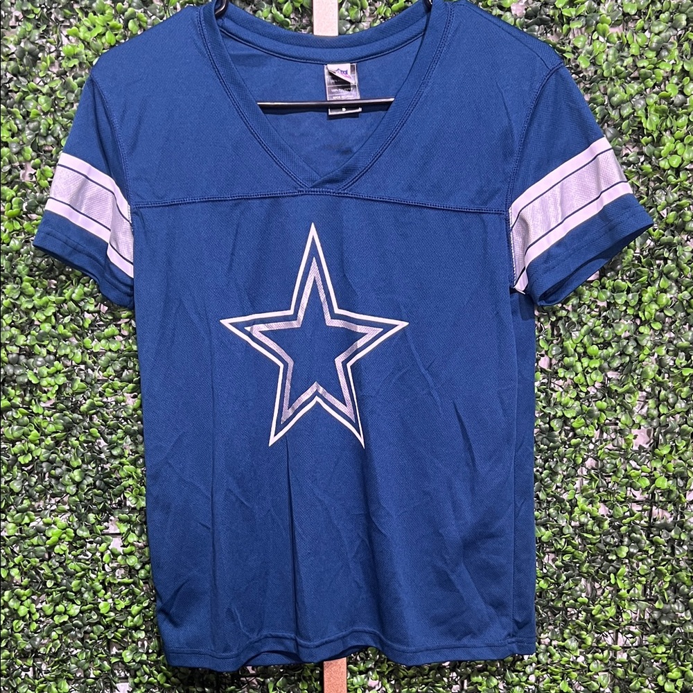 Official NFL Shirt ⭐️ Dallas Cowboys Blue & Gray Short Sleeve Jersey 🤠
